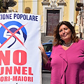 Valeria Ciarambino a Minori per la petizione No Tunnel: «In Campania non c’è l’accordo col PD»