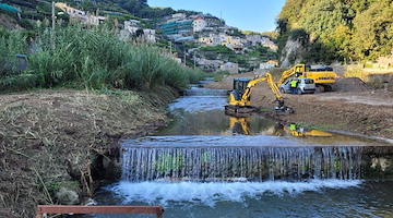 Maiori: in chiusura i lavori di messa in sicurezza del torrente Reghinna Maior