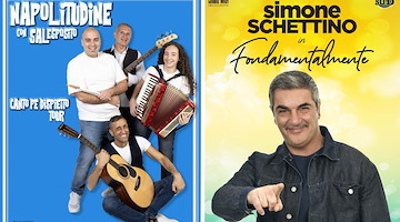 Maiori, stasera i “Napolitudine” in concerto e la comicità di Simone Schettino in Piazza Raffaele D’Amato