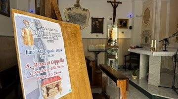 Santa Messa e benedizione del piedistallo in legno per la statua di San Nicola