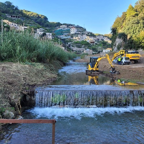 Maiori News - Maiori: in chiusura i lavori di messa in sicurezza del  torrente Reghinna Maior